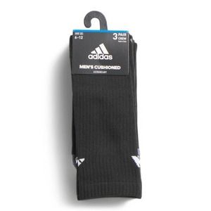 Adidas Men's Vertical 3 Stripe 3 Pack Crew. Size 6-12 NWT